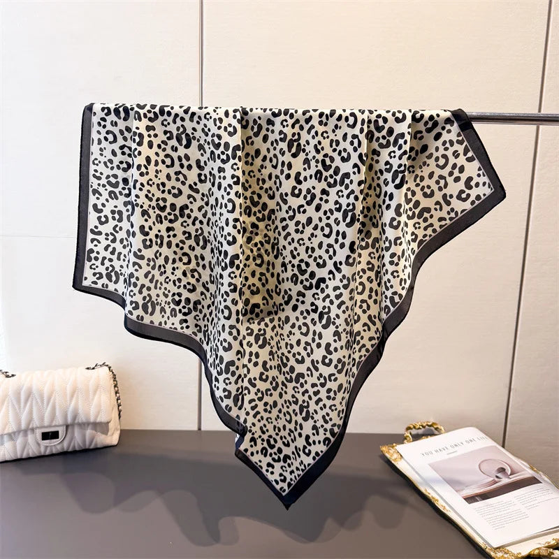 Women’s Luxury Floral Printed Silk Scarf