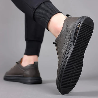 Luxury Men’s Leather Lace-Up Shoes