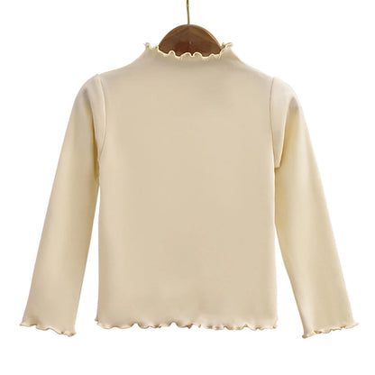 Premium Girls Black Fungus Edge Long Sleeve T-Shirt