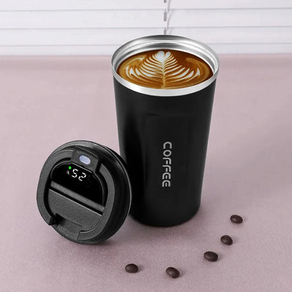 🌡️ Smart LED Temperature Thermos Cup (450ML) ☕✨
