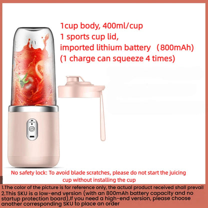 🥤⚡ HOMEFISH Portable Juice Blender 🍓
