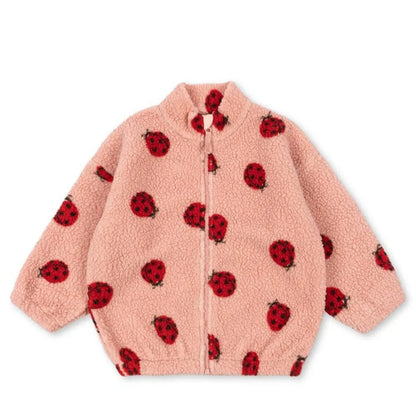 Premium Lambswool Kids Winter Jacket | Warm Cherry Coat | GLOMEXIA