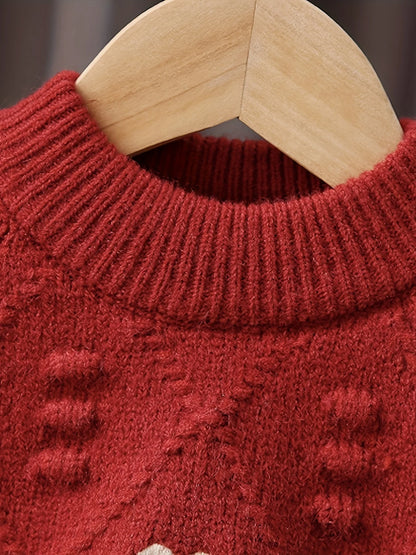 Girls Knitted Sweater Top – Spring & Fall