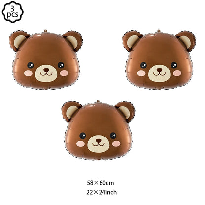 Premium Teddy Bear Birthday Balloon Decoration Set