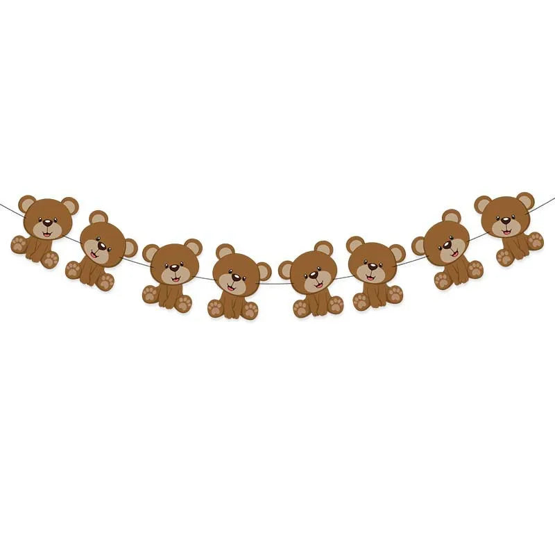 Premium Teddy Bear Birthday Balloon Decoration Set