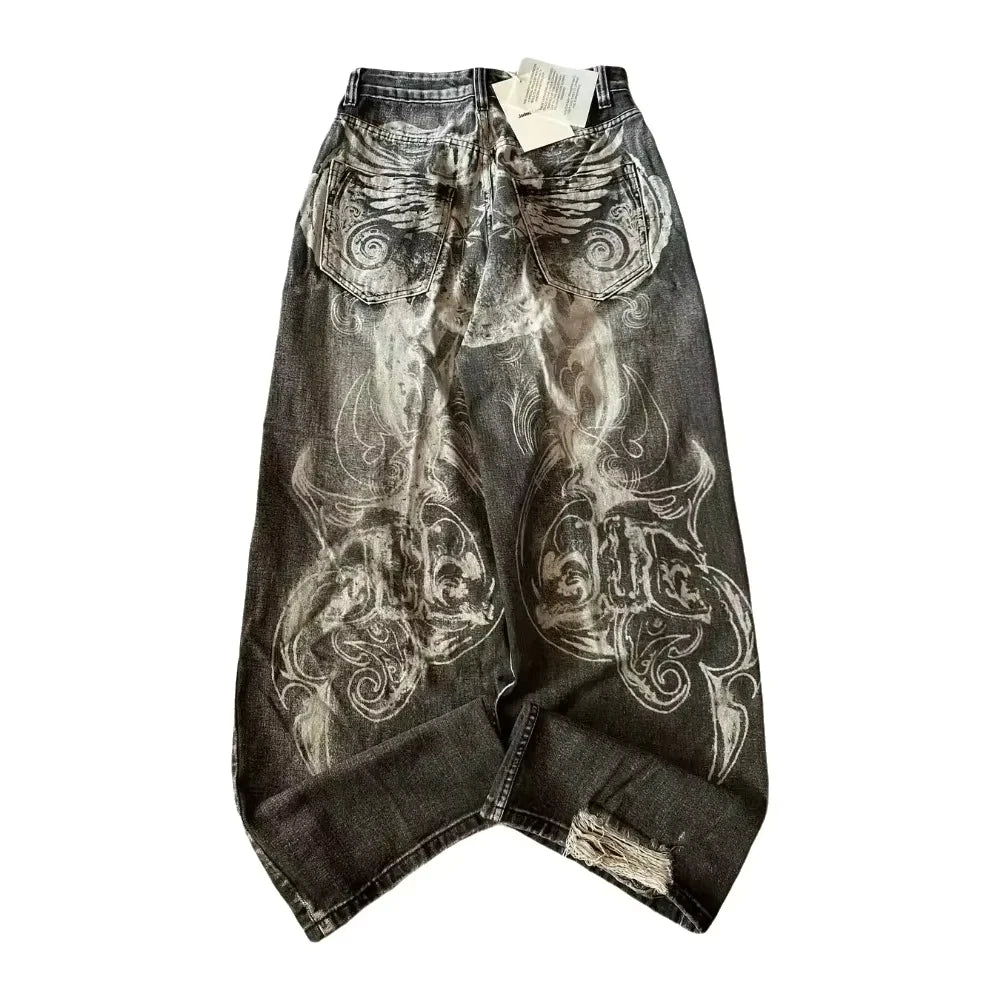 Glomexia Y2K Baggy Punk Jeans 🖤