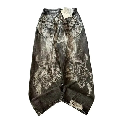 Glomexia Y2K Baggy Punk Jeans 🖤