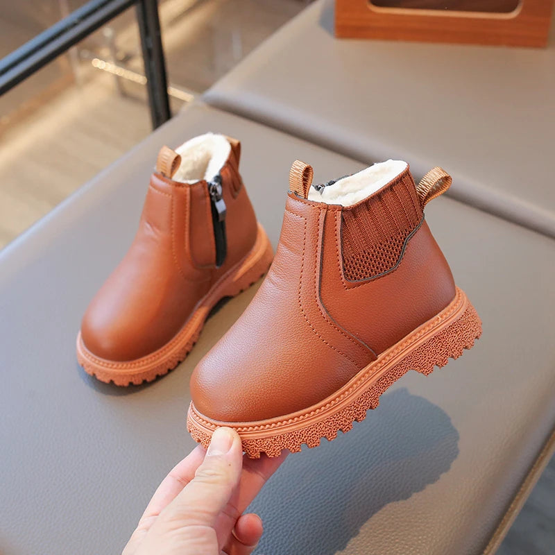 Kids Waterproof Winter Boots ❄️👢 | Anti-Slip Ankle Fashion Boots