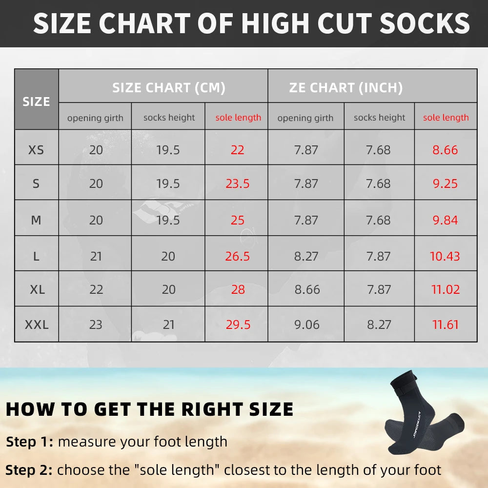 3MM Neoprene Diving Socks 👣🌊