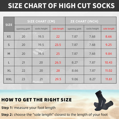 3MM Neoprene Diving Socks 👣🌊