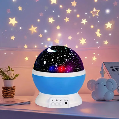 USB Starry Night Light Projector – 9 Color Modes
