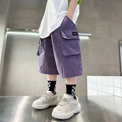 Premium Boys Summer Cargo Shorts – Comfortable Loose Fit (3-14Y)