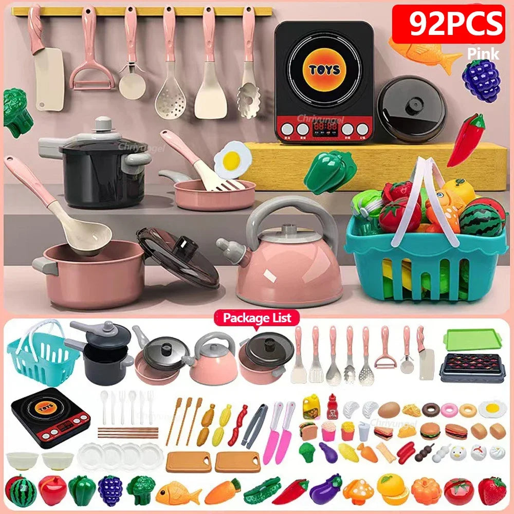 🧸 Glomexia Kids Kitchen Play Set (59–92 PCS)
