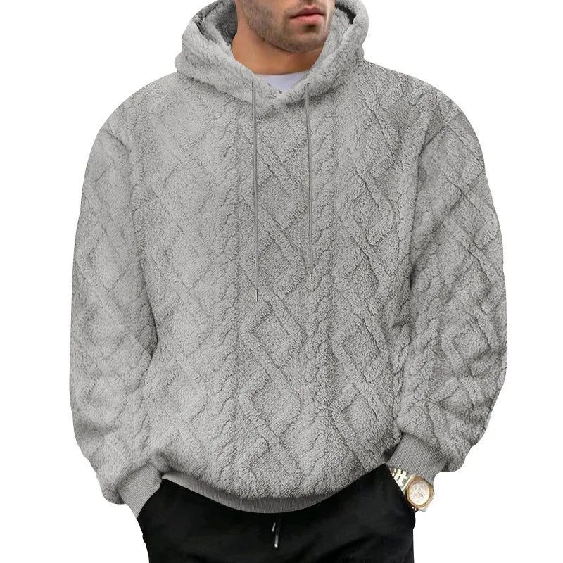 🧶 Jacquard Pullover Hoodie