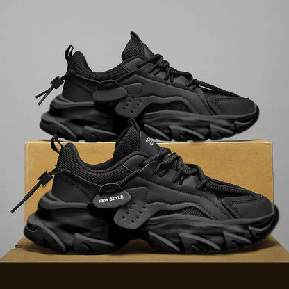 Breathable Thick-Sole Men’s Sneakers