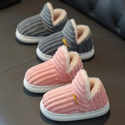 Kids Winter Plush Slippers ❄️🥿 | Anti-Slip Unisex Indoor