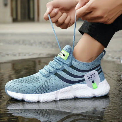 Men’s Lightweight Running Shoes | Breathable Air Mesh Sneakers with Anti-Odor & Durable TPR Sole