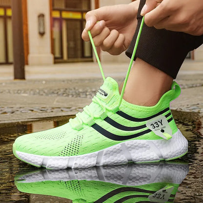 Men’s Lightweight Running Shoes | Breathable Air Mesh Sneakers with Anti-Odor & Durable TPR Sole