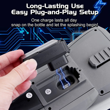 Double Barrel Electric Water Gun with Backpack