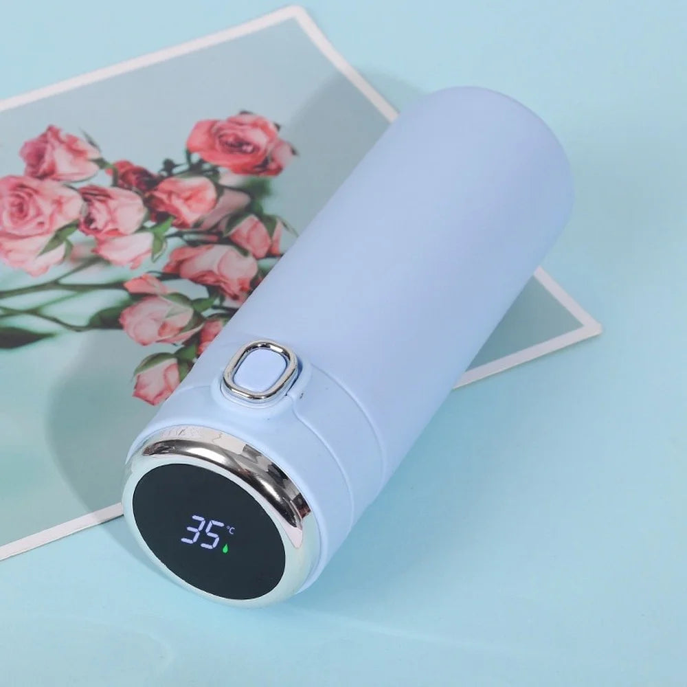 ☕ Smart Temperature Display Vacuum Flask (400–420ml)