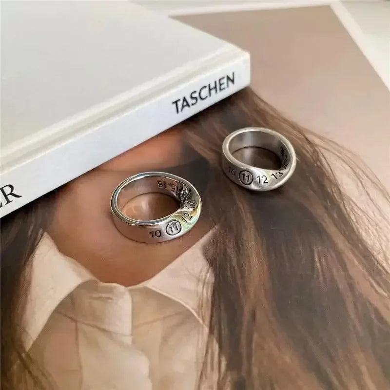 Irregular Twist Lucky Number Ring