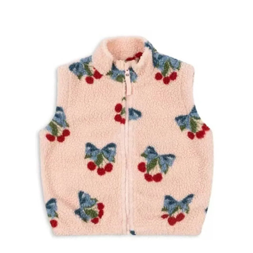 Premium Lambswool Kids Winter Jacket | Warm Cherry Coat | GLOMEXIA