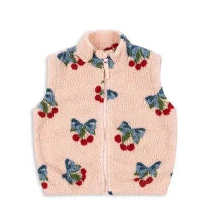Premium Lambswool Kids Winter Jacket | Warm Cherry Coat | GLOMEXIA