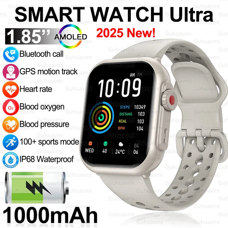 Glomexia AMOLED Smart Watch 1.85″ 📱
