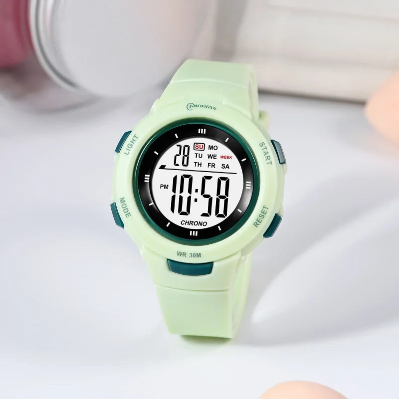 Kids Digital Watch – Luminous Waterproof Alarm Clock