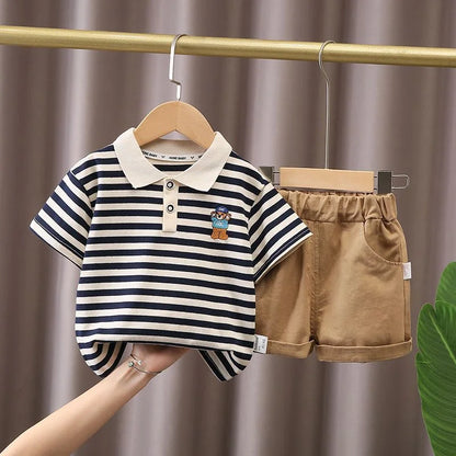 Cute Cartoon Cotton Boys Summer Set 🌞