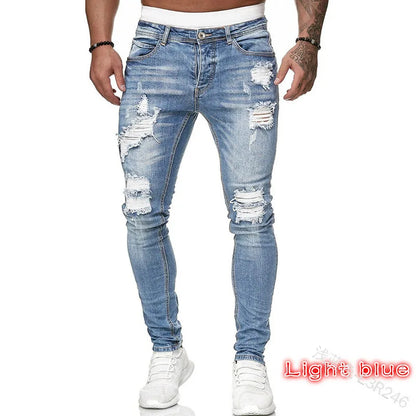 🌍 Glomexia– Men’s Casual Slim Fit Denim Jeans 👖🔥