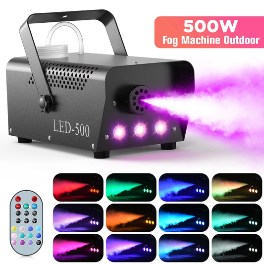Glomexia RGB Fog Smoke Machine 500W 🎆