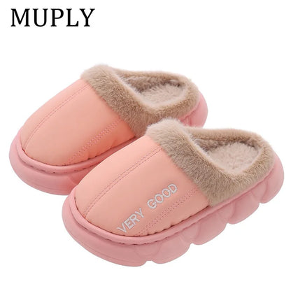 Glomexia Kids British Style Slippers 🇬🇧 | Warm Plush Winter Shoes
