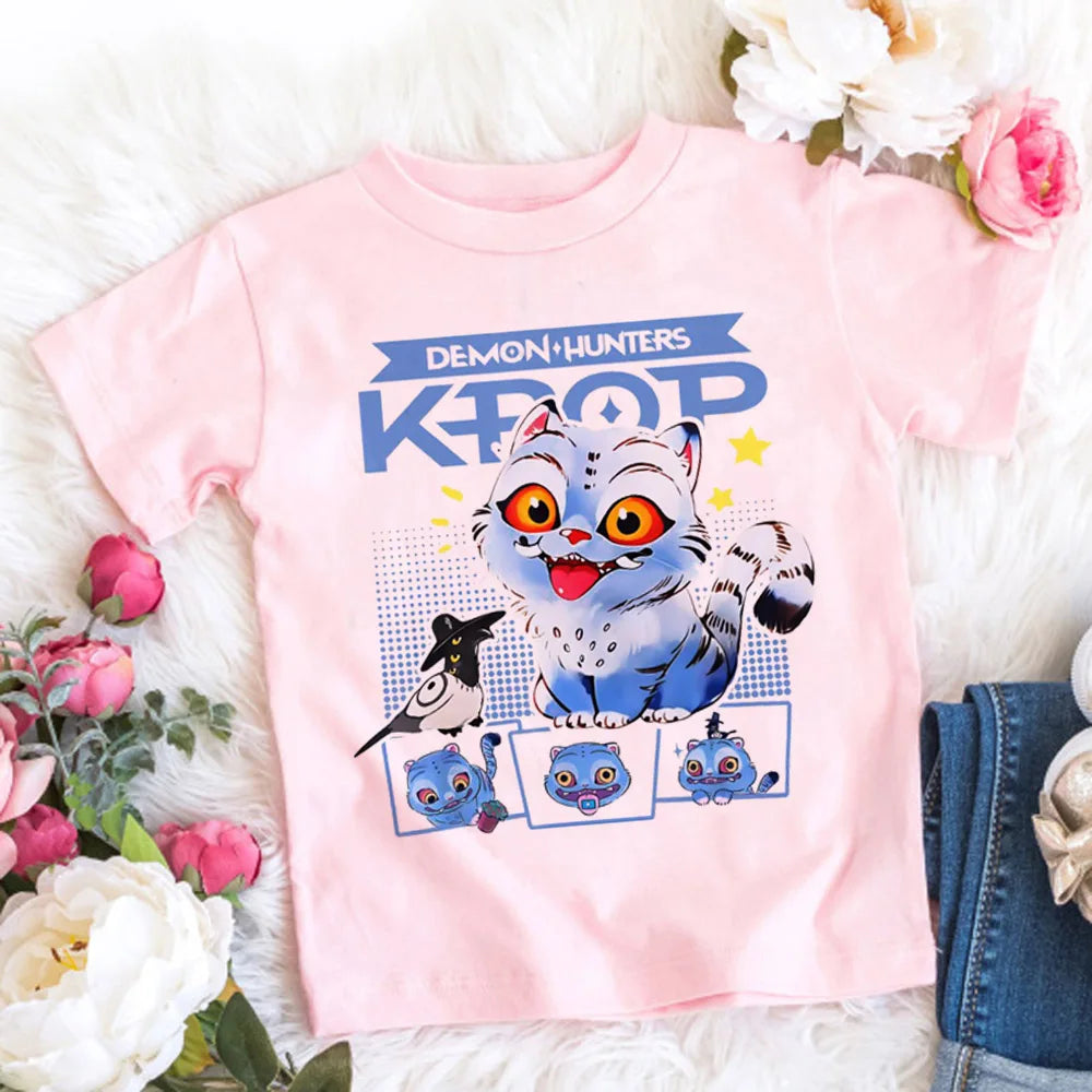 🧒🎤 Kids Anime Style Cartoon T-Shirt 👕✨