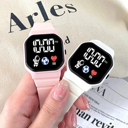 ⌚ Kids LED Sports Digital Watch | Waterproof Square Dial Watch for Boys & Girls 🚀