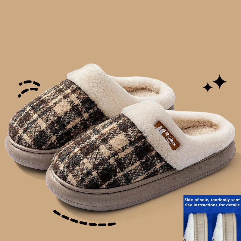 Women Fur Winter Slippers ❄️🥿 | Plush Warm EVA Sole