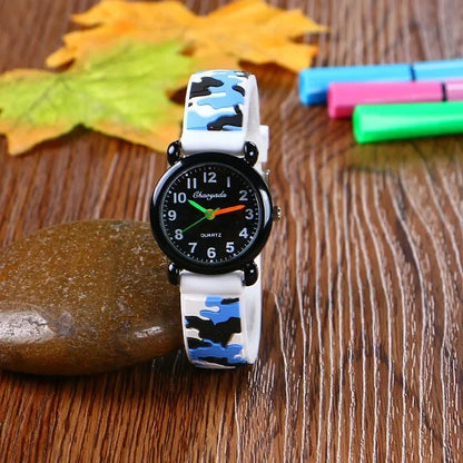 🌍 Glomexia – Camo Kids Cartoon Watch ⌚🎒