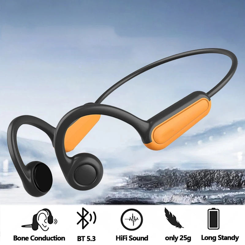 Premium Wireless Bone Conduction Earbuds – Bluetooth 5.0 Waterproof