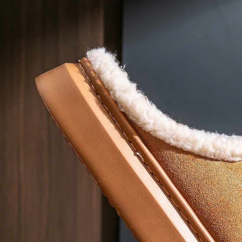 Women Winter Platform Slippers ❄️🥿 | Plush Faux Suede