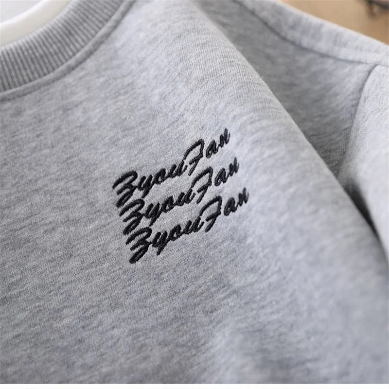 Premium Boys Cotton Sweatshirt & Pants Set