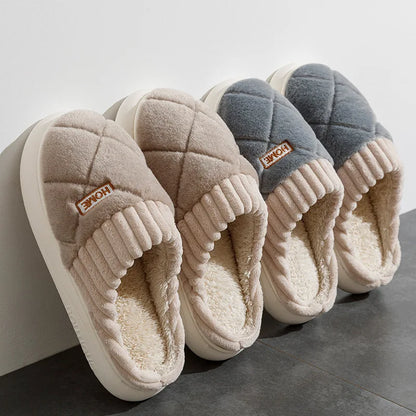 Women Winter Indoor Slides ❄️🥿 | Warm Plush EVA Slippers
