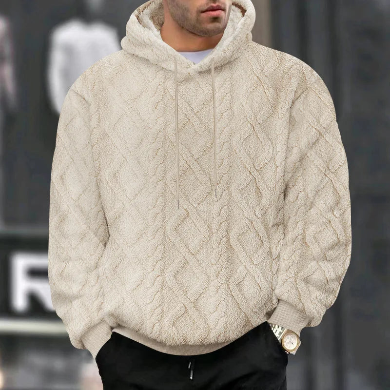 🧶 Jacquard Pullover Hoodie