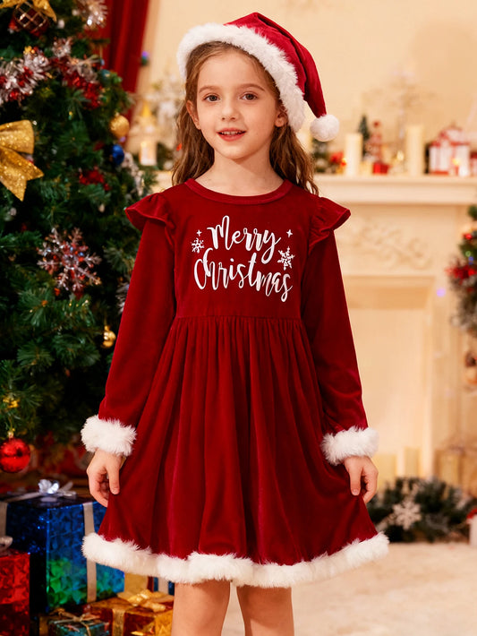Winter Mermaid Dress for Girls ❄️👧