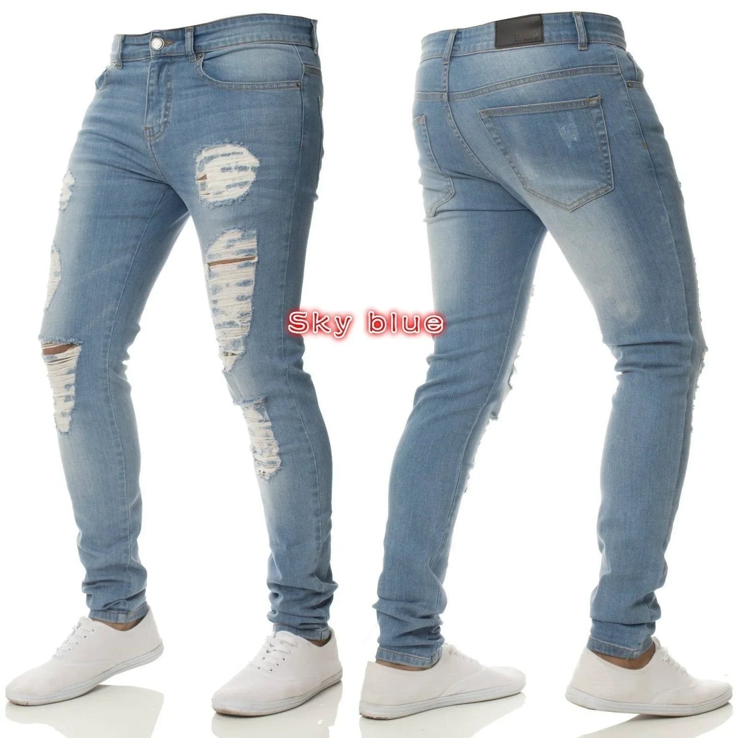 👖✨ Glomexia Men’s Casual Slim Denim Jeans