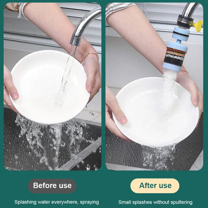 6-Layer Tap Water Purifier 🚰 | 360° Rotating Faucet Filter