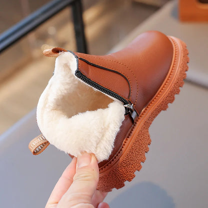 Kids Waterproof Winter Boots ❄️👢 | Anti-Slip Ankle Fashion Boots