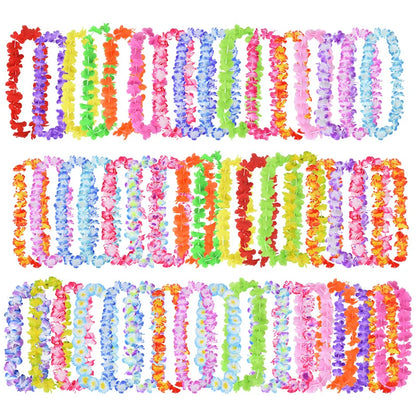 Hawaiian Flower Garland Lei | Tropical Party Decoration | GLOMEXIA