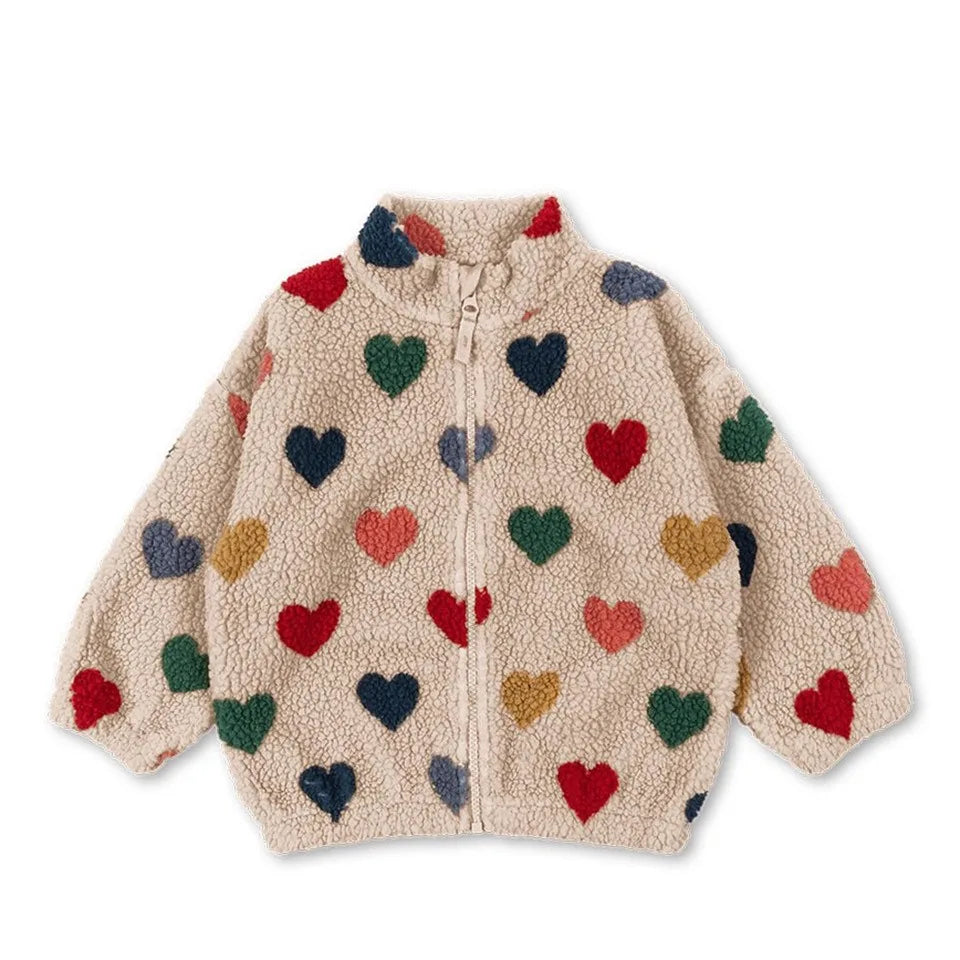 Premium Lambswool Kids Winter Jacket | Warm Cherry Coat | GLOMEXIA
