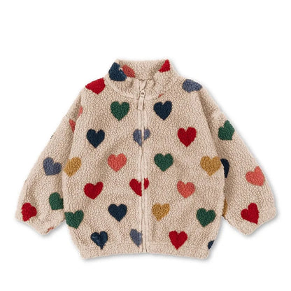 Premium Lambswool Kids Winter Jacket | Warm Cherry Coat | GLOMEXIA