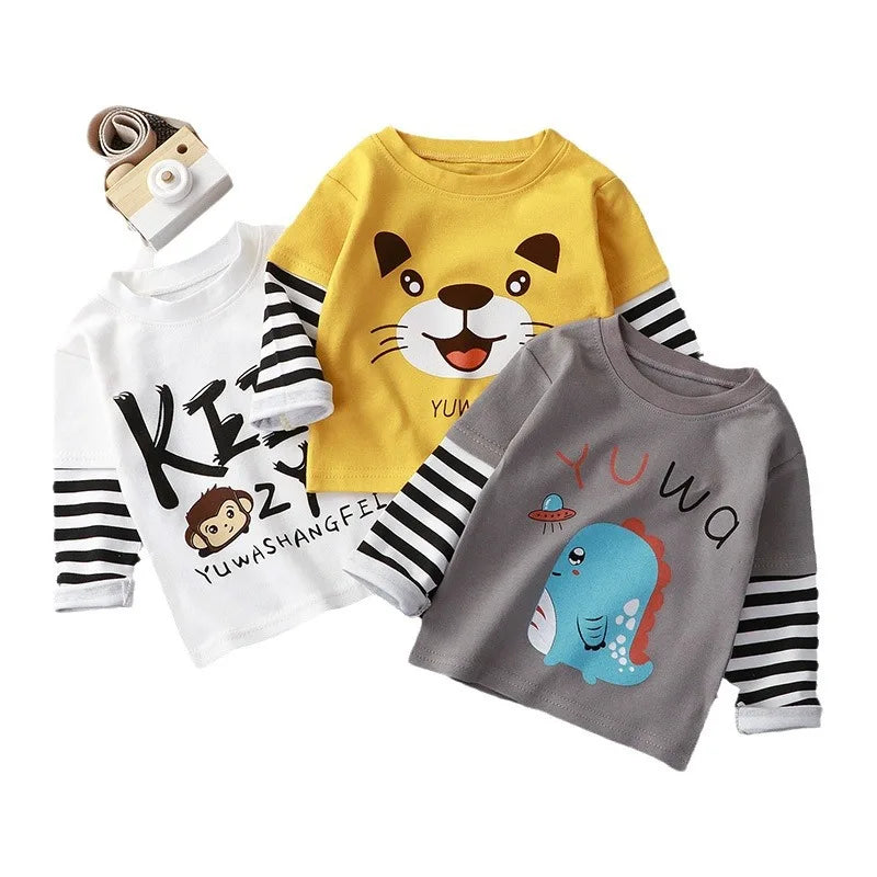 🐻👶 Toddler Animal Full Sleeve Tee 🧸✨